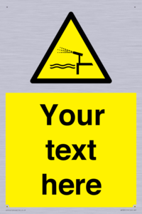 Custom warning water cannon